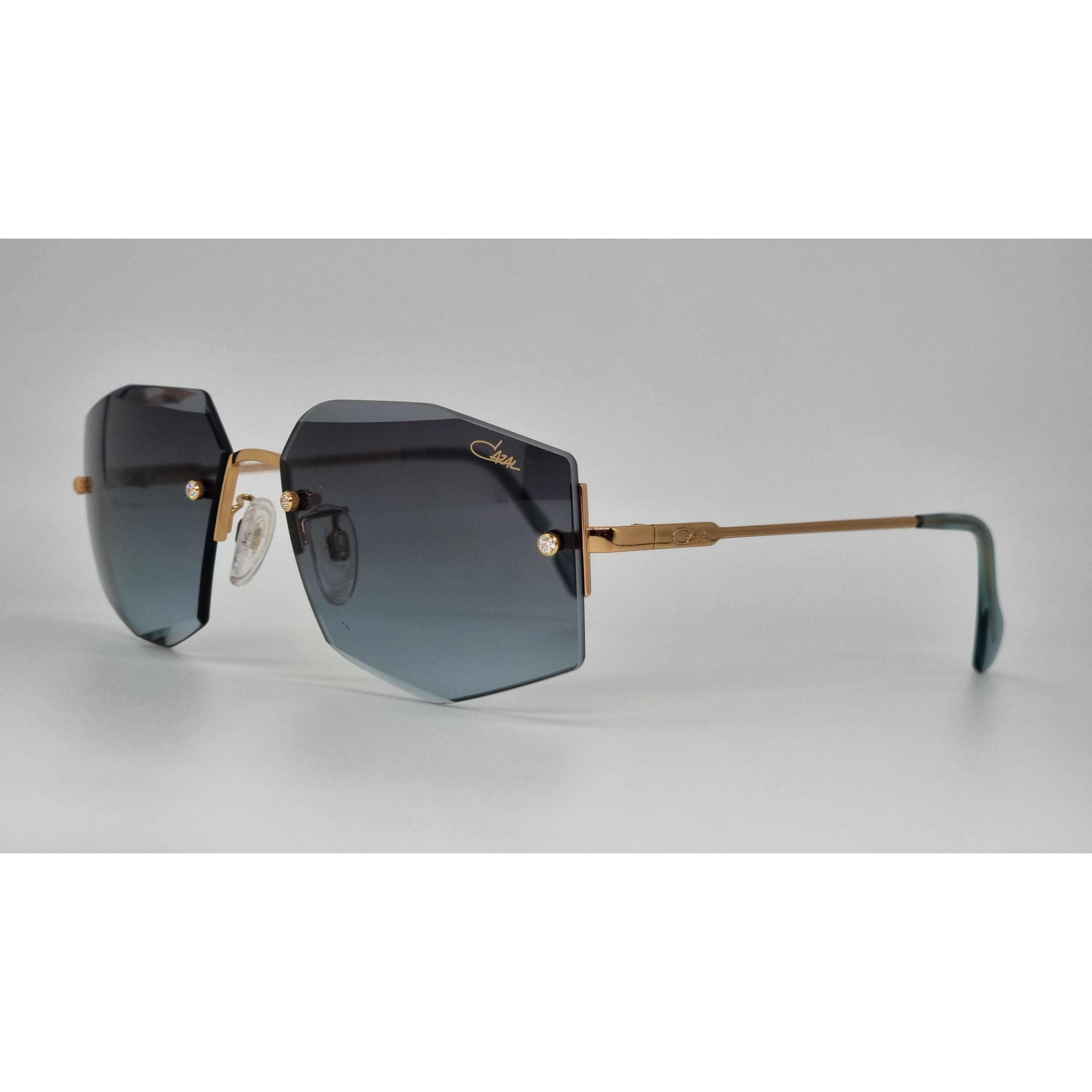 Cazal Rimless 217 Glod and Dark Blue