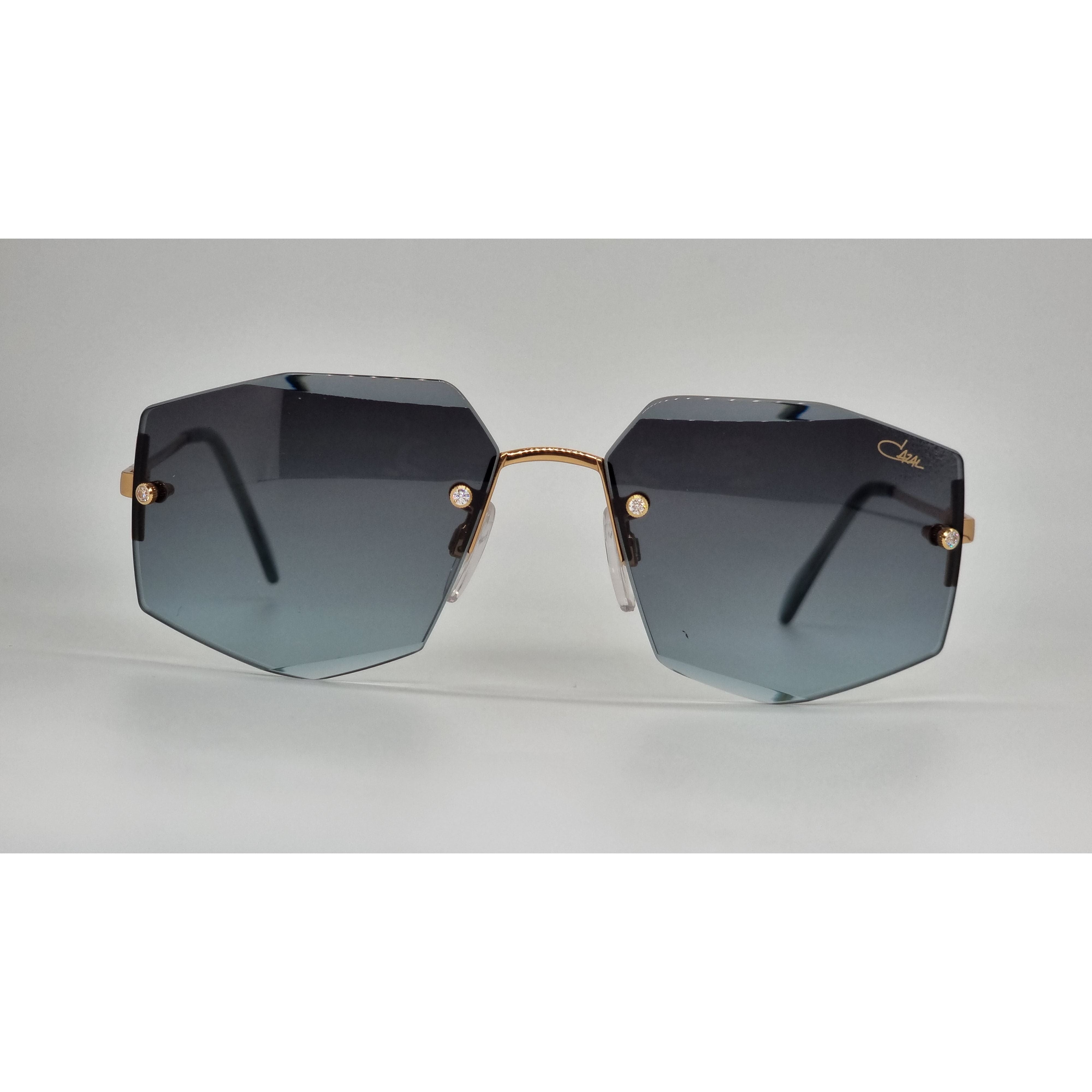 Cazal Rimless 217 Glod and Dark Blue