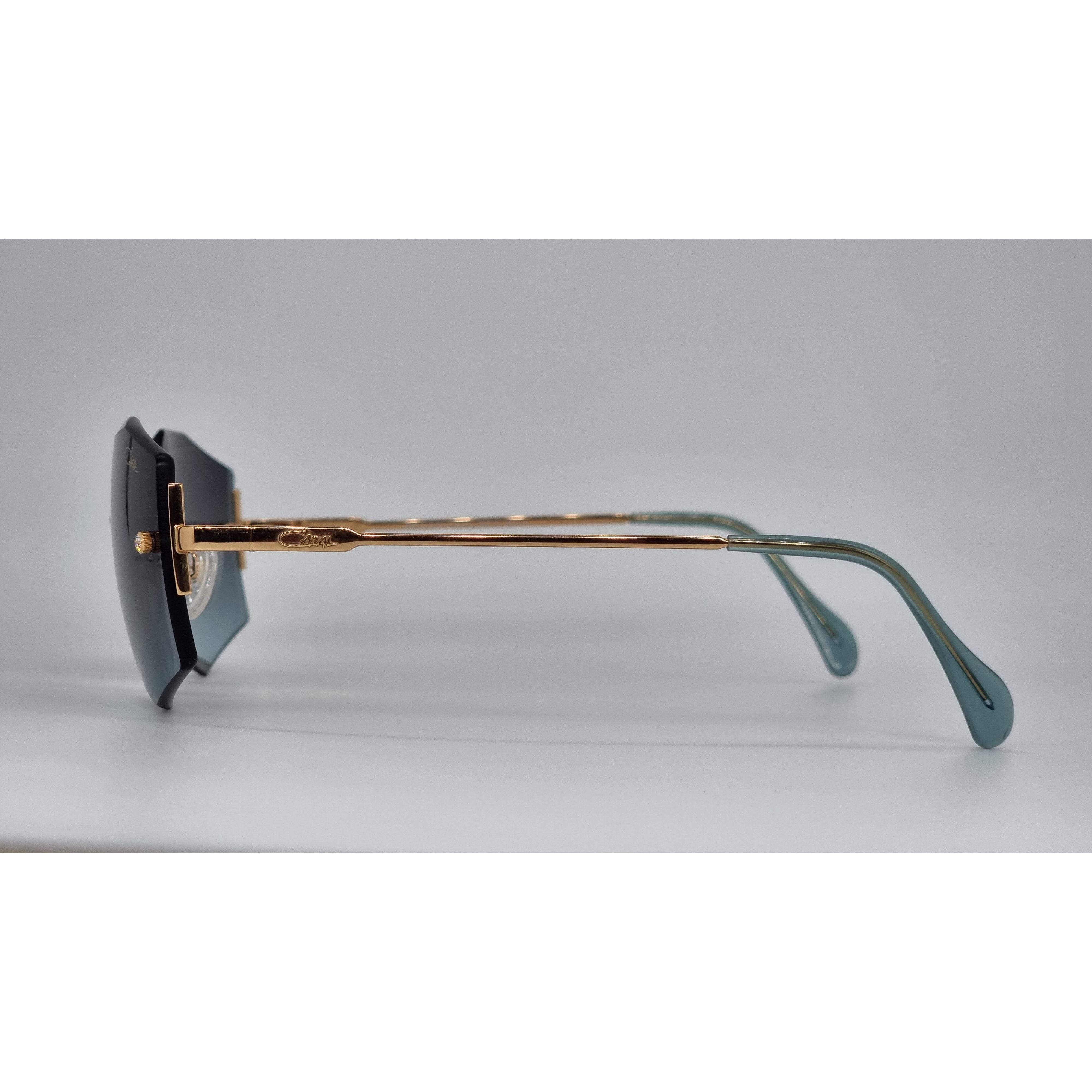 Cazal Rimless 217 Glod and Dark Blue