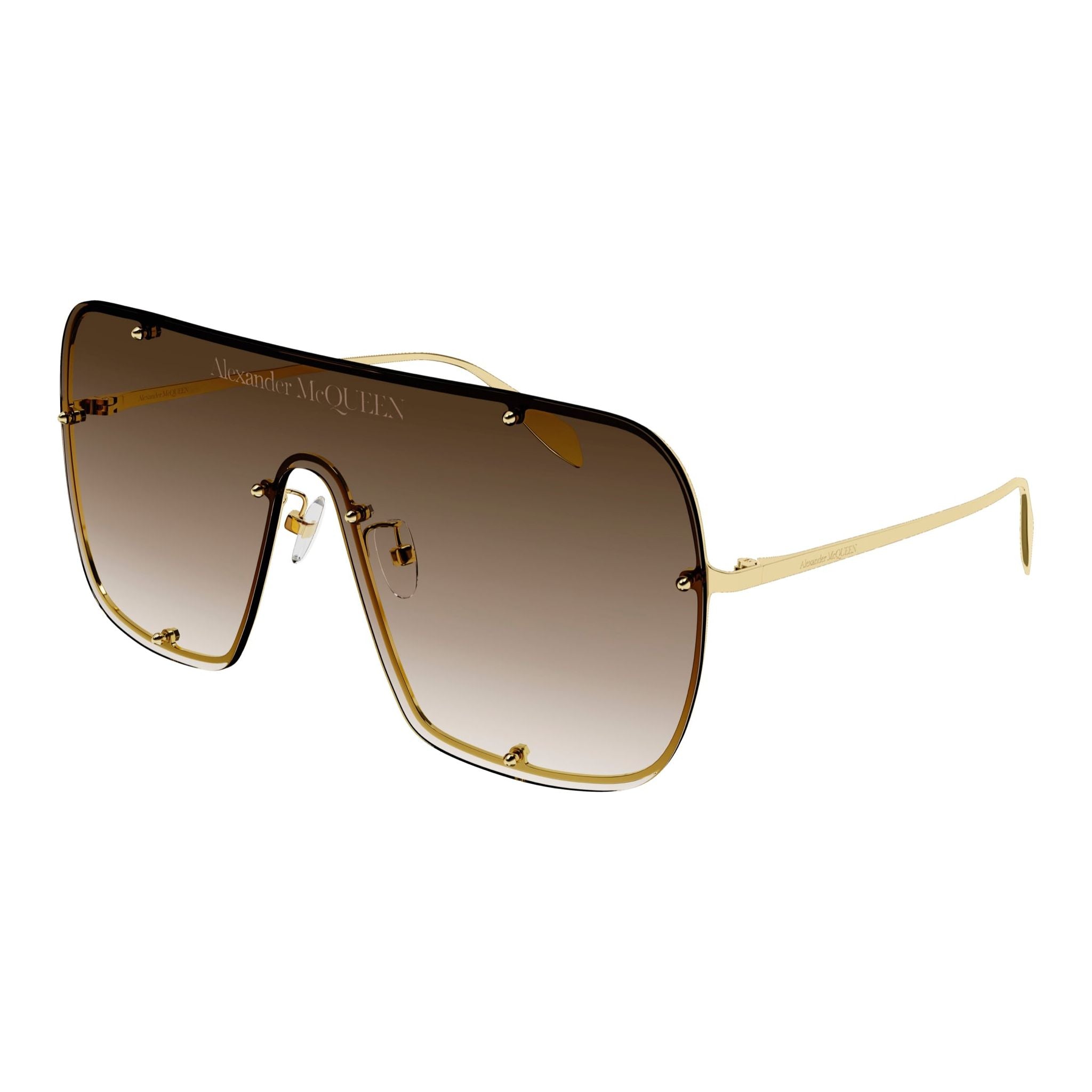 Alexander McQueen Studs 0362 Gold & Brown